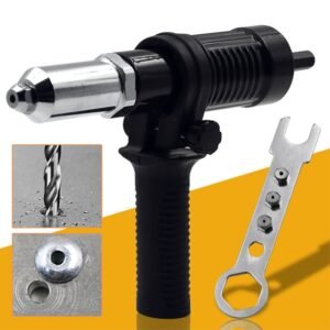 Drill Rivet Gun Adapter: Electric Tool Conversion Kit.